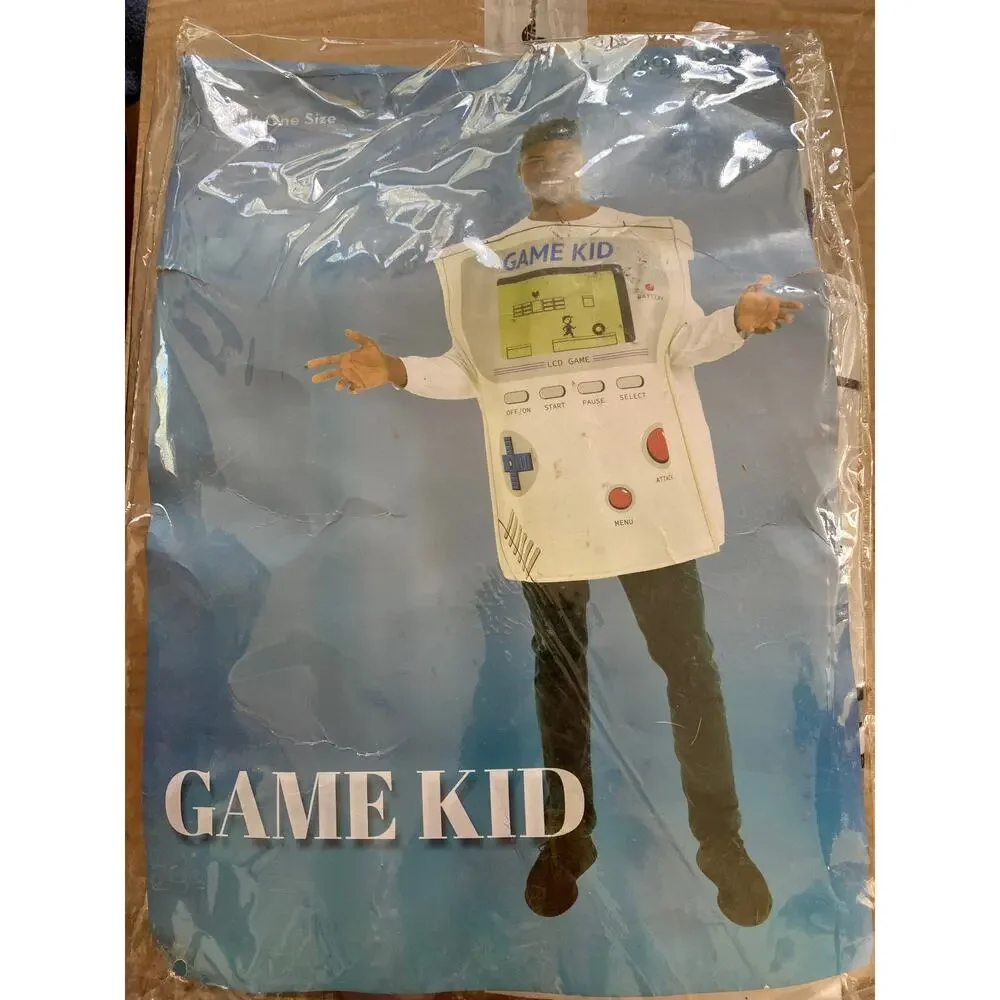 Brand New Hauntlook Adult OS Game Kid Game Boy Halloween Costume Dress Up